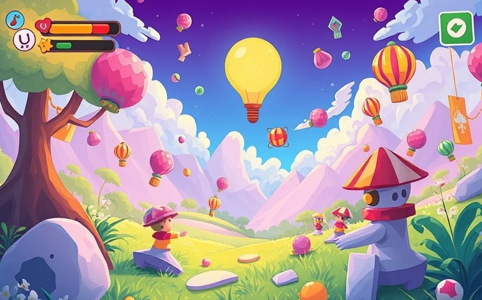 colorful mobile game art