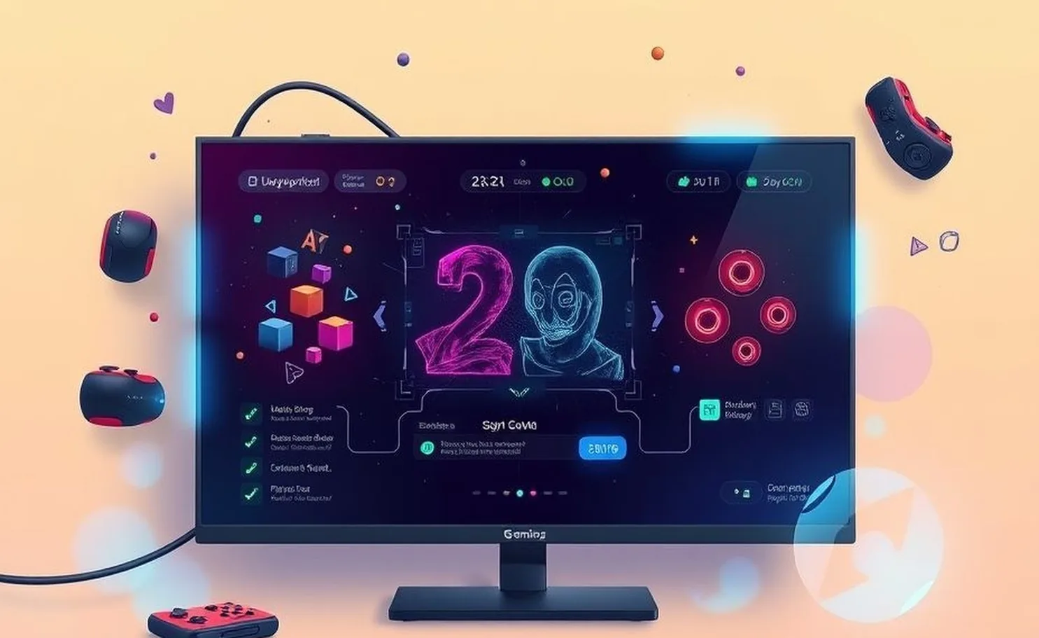 gaming creative concept